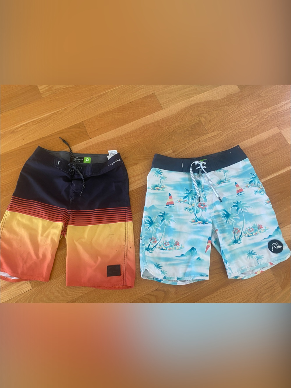 Quiksilver size 26. Boys size 12. Board shorts